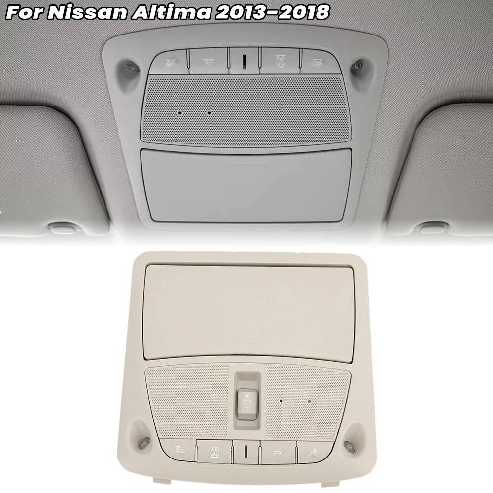 Conjunto de Consola con Interruptor de Techo Solar y Luz de Lectura para Nissan Altima 13-2018 Sentra 264308995D, Lámpara de Techo con Interruptor de Techo Solar