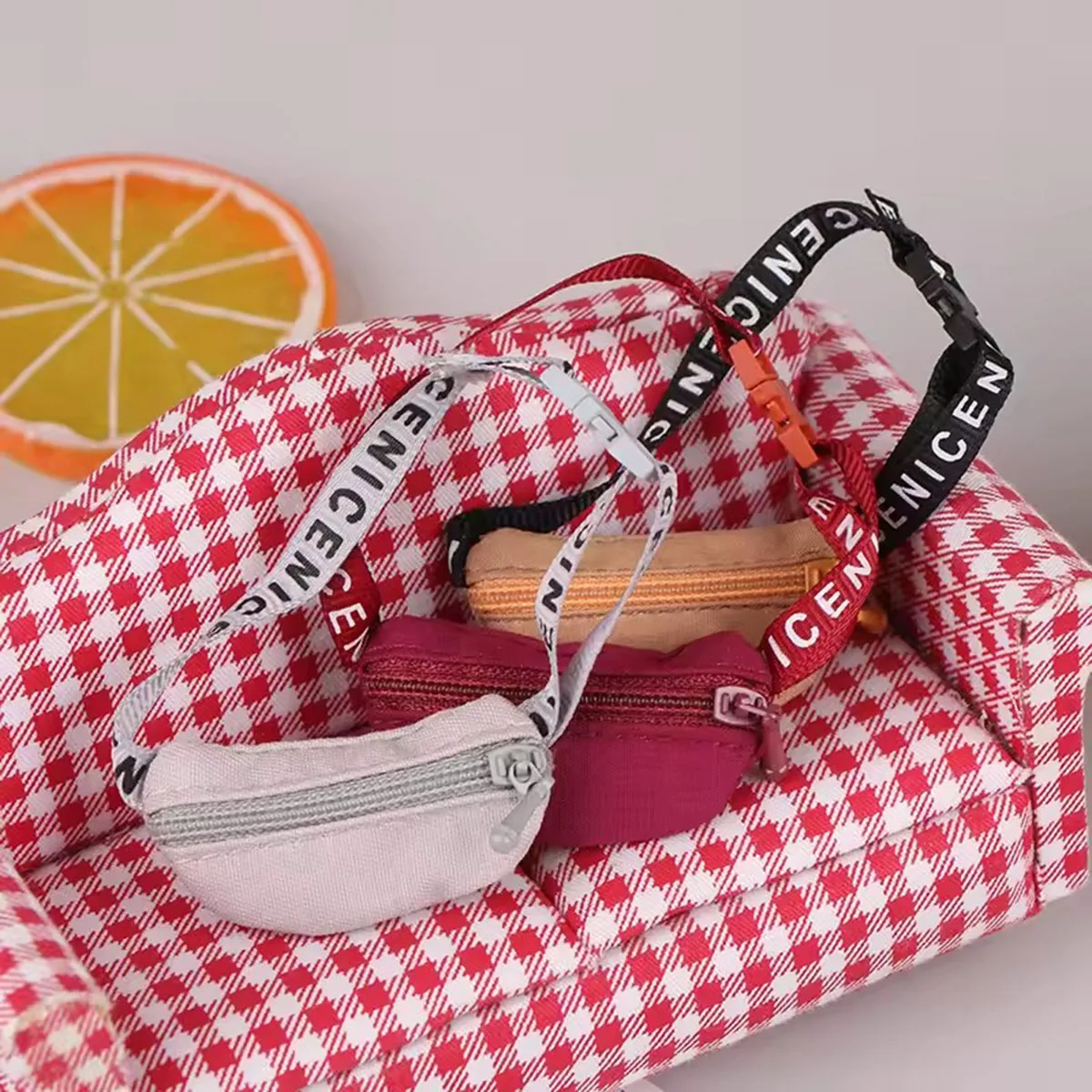 Per bambole Labubu Borsa a tracolla Giocattoli fai da te Marsupi Accessori per bambole di peluche carini Giocattoli per bambini Accessorio di moda