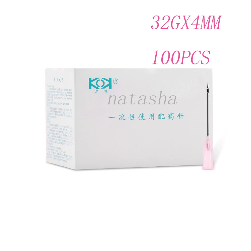 

32G needle Piercing Transparent Syringe Injection glue Clear Tip Cap For Pharmaceutical injection needle 32G 4mm 13mm