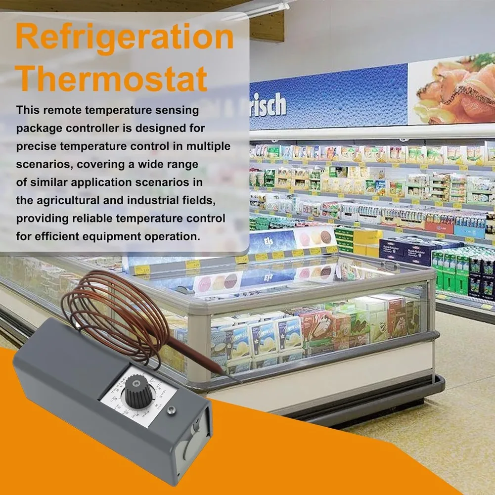 GTBL W1609-101، TH-1609 ترموستات التحكم في درجة الحرارة من-30 °   F إلى 90 °   F(-34 °   ج إلى 32 °   ج)، توبي شعري بطول 5 أقدام