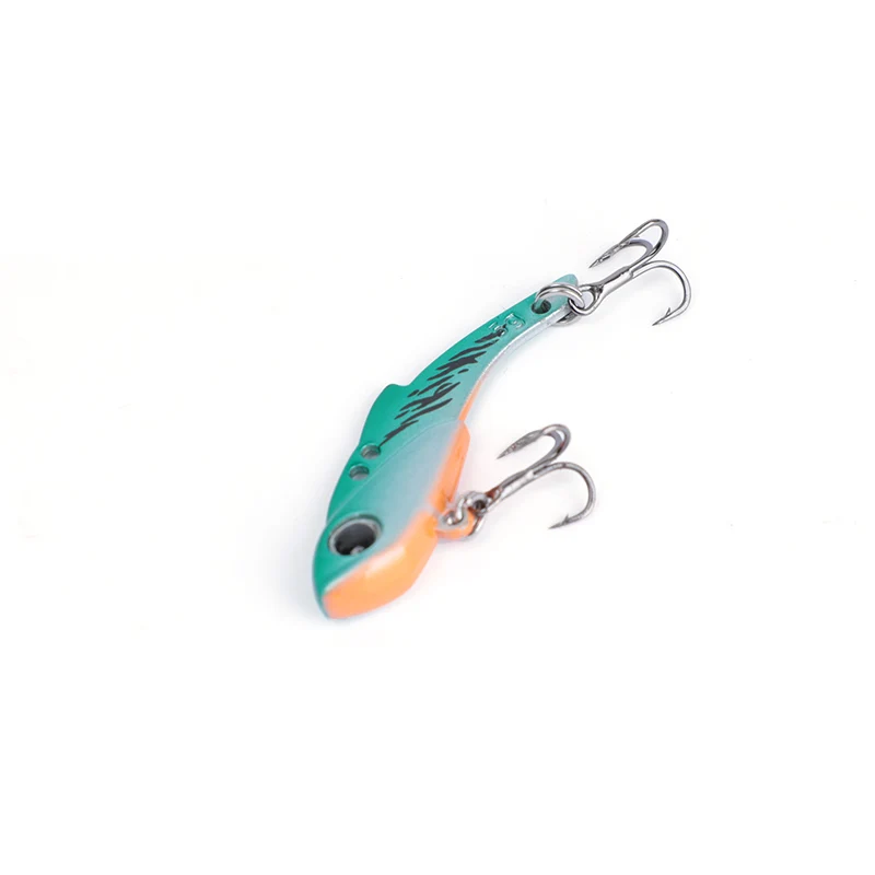 OUTKIT-señuelo de pesca con cuchara VIB, cebo giratorio de Metal de 3,5/5g, Crankbait, cebo duro Artificial para lubina, aparejos de pesca Cicada VIB