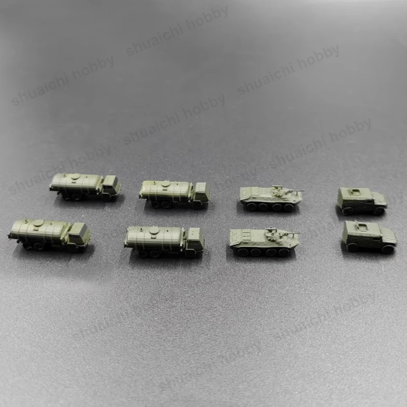 1Set Russian Transport Fleet Model 1/350 Scale Simulation Tanker BTR-90 Tiger Armored Vehicle Resin Kit for DIY Static Ornaments