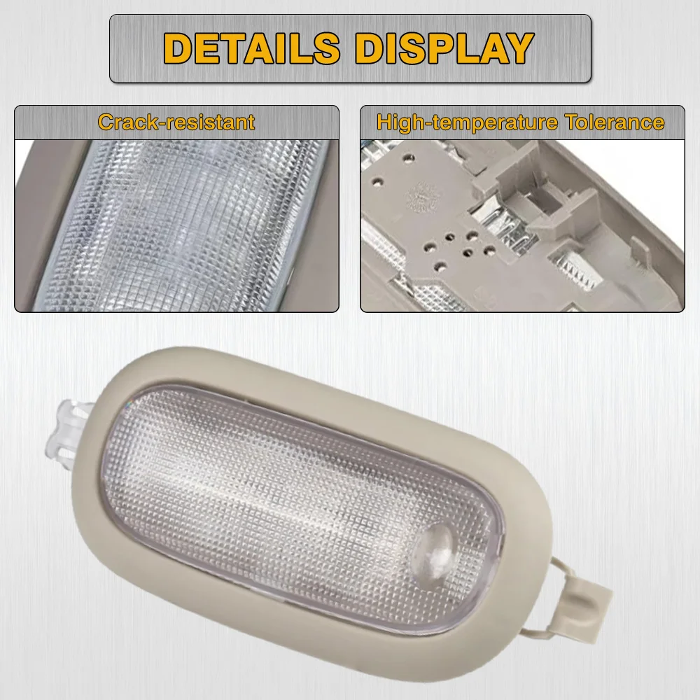 For Dodge Dakota Durango Journey Ram 1500-5500 Jeep Commander Liberty Car Roof Light Interior Dome Lamp Assembly 5JG58TL2AD view 4