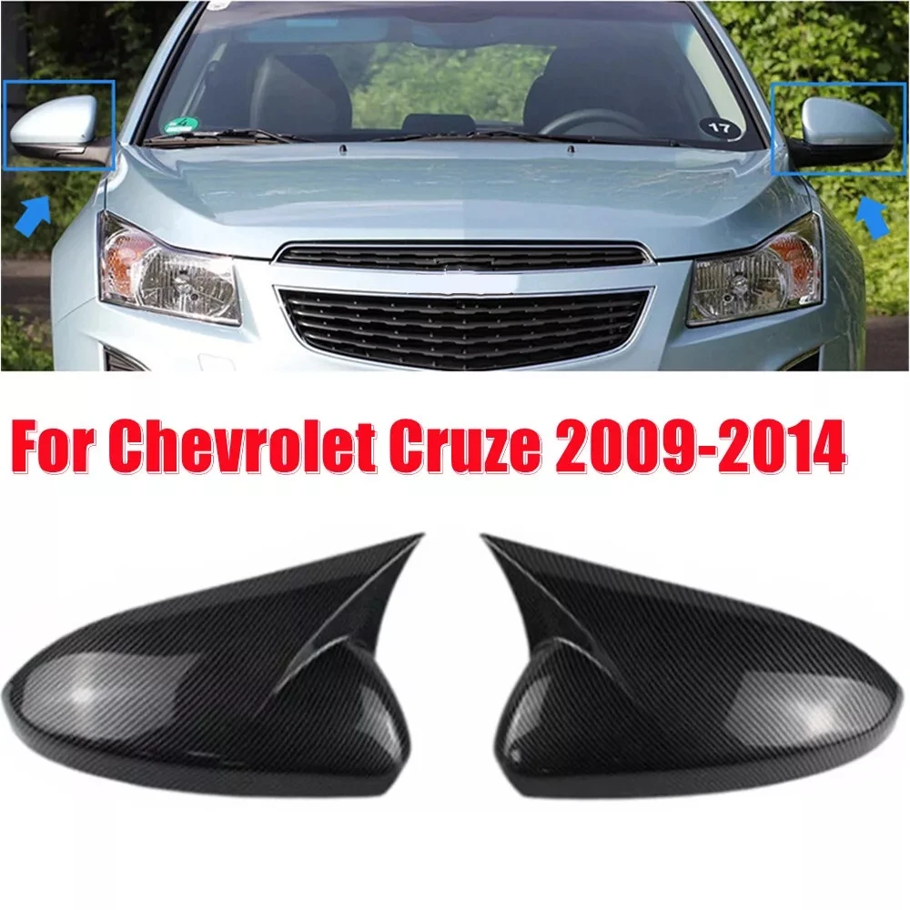 

For Chevrolet Cruze 2009 2010 2011 2012 2013 2014 2015 2PCS Rearview Mirror Cover Cap Housing Side Door Wing Mirror Case Shell