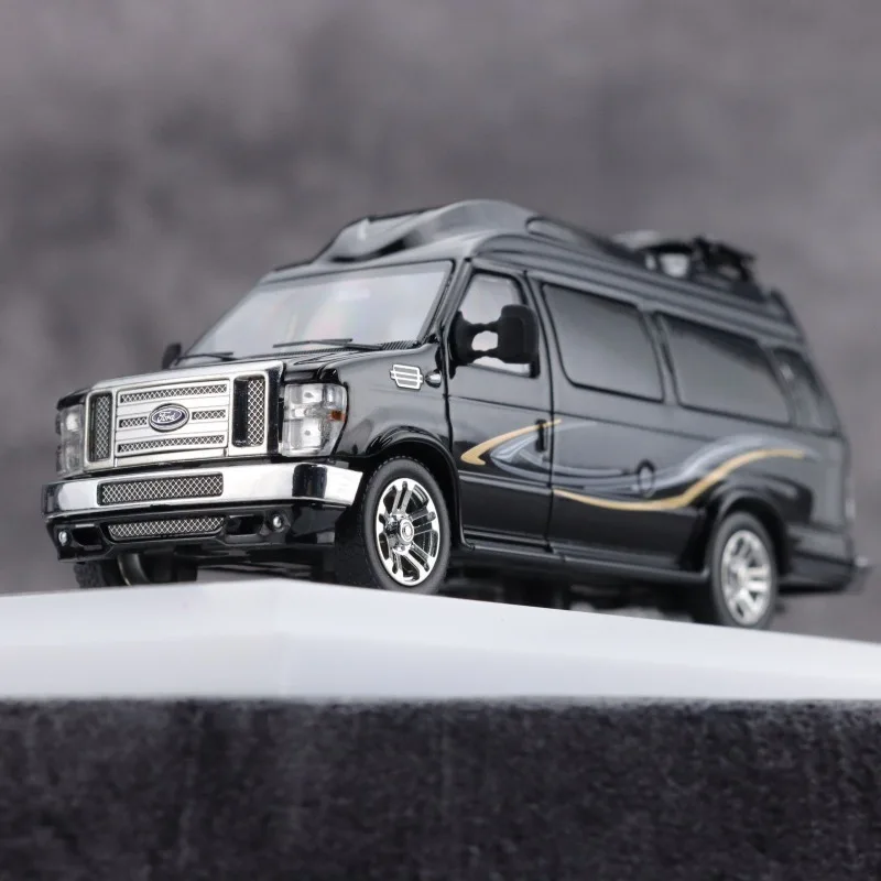 MK 1/64 Ford E350 APAxpo Liga Veículo de Motor Brinquedo Fundição de Modelo de Metal Coleção Menino Presentes de Natal