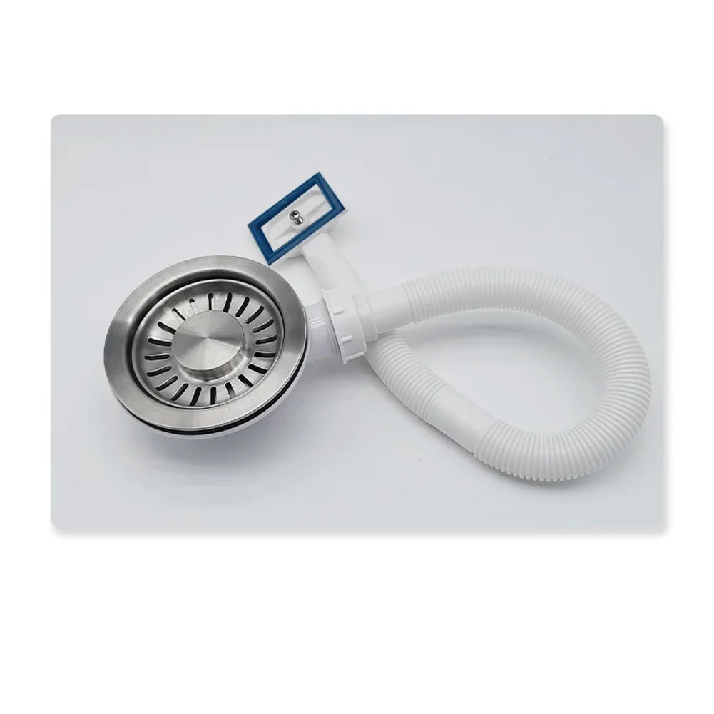 

White Kitchen Drain Sink Downcomer 110mm/114mm Strainer Meets Rigorous Standards For Plumbing Safety And Performance