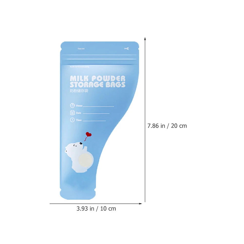 30 قطعة أكياس تخزين مسحوق الحليب القابل للتصرف المحمولة السفر صيغة موزع الحقائب محكم الغلق مختومة أكياس تخزين مسحوق الحليب