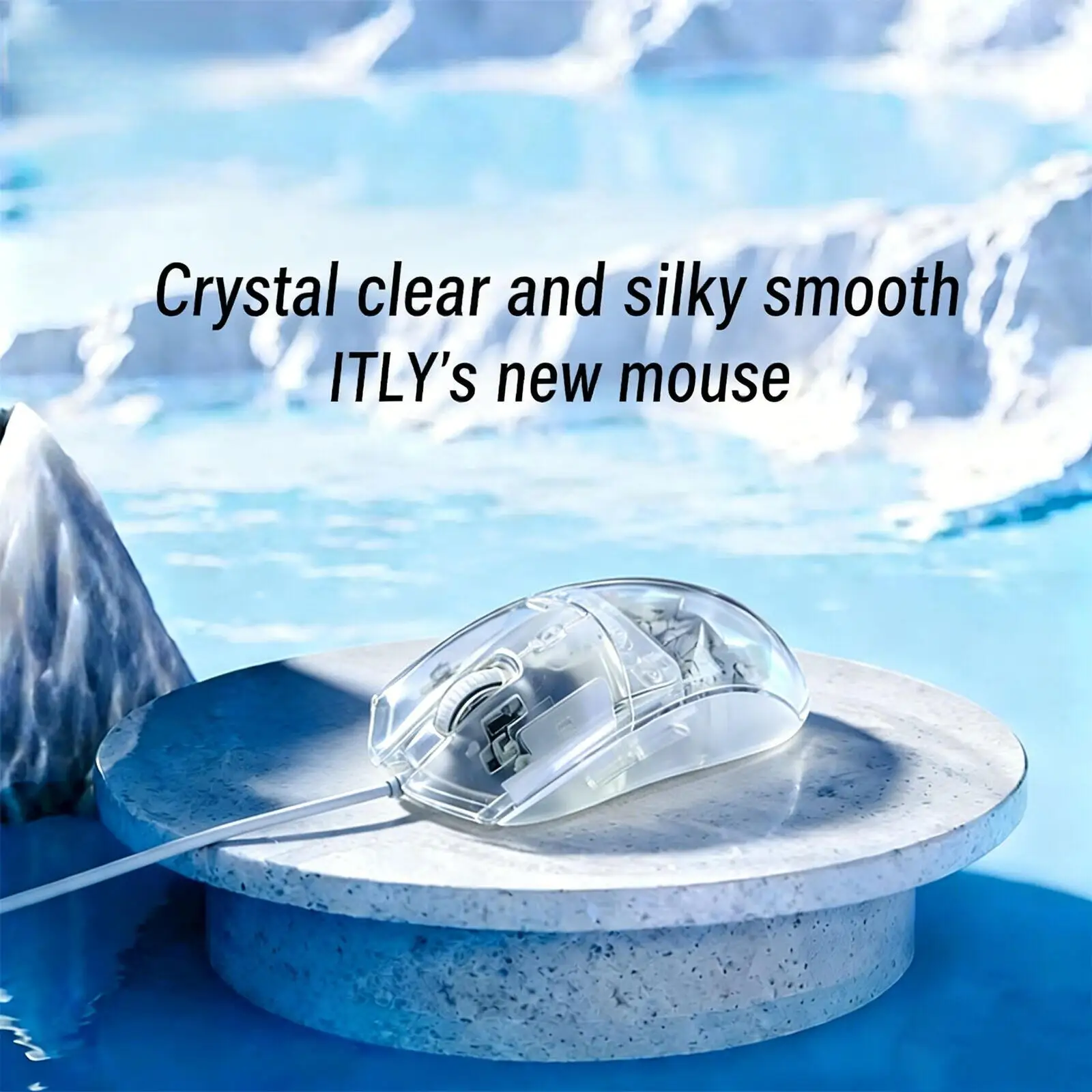 

Transparent Wired Gaming Mouse Fashion Style Dynamic RGB Flowing Lights Ergonomic Plug-and-Play Optical Mice for Laptop Desktop