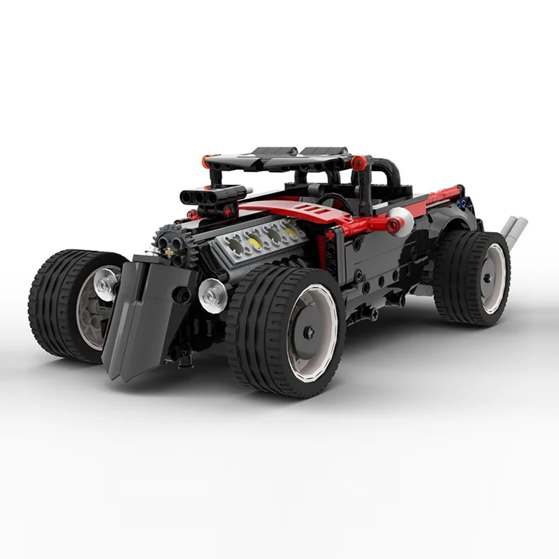 Speed Racing Car Model MOC Building Bricks Vintage Convertible Car Modular Technology Gifts Holiday Assemble Children Toys Suit