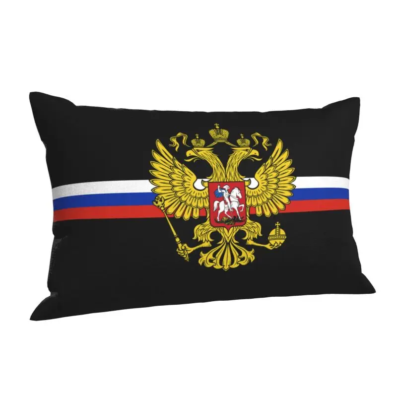 Custom Coat Of Arms Of Russias Pillow Case 60cmx40cm Russian Flag Modern Cushion Cover Pillowcase