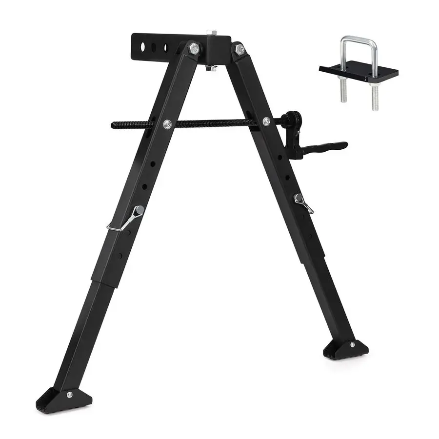 

Upgraded Hitch Mount RV Stabilizer Fit for 2 Inch Receiver on Rear Bumper, 1726 Ratchet Quick Adjustable, for Trailer Truck Camp