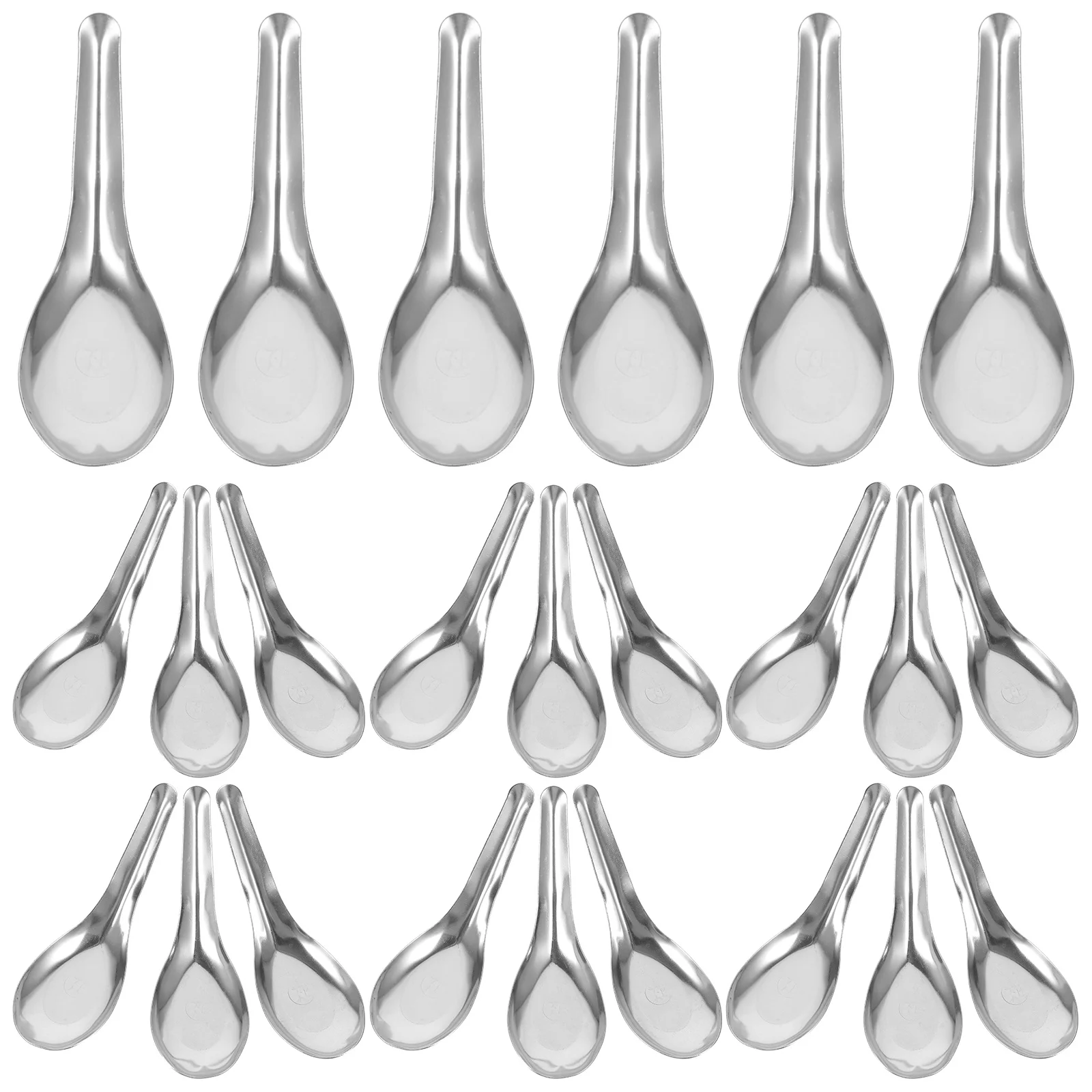 

50Pcs Stainless Steel Table Spoons Polished Finish for Dinner Tea Dessert Home Office Coffee House 13x4.2cm Soup Spoons