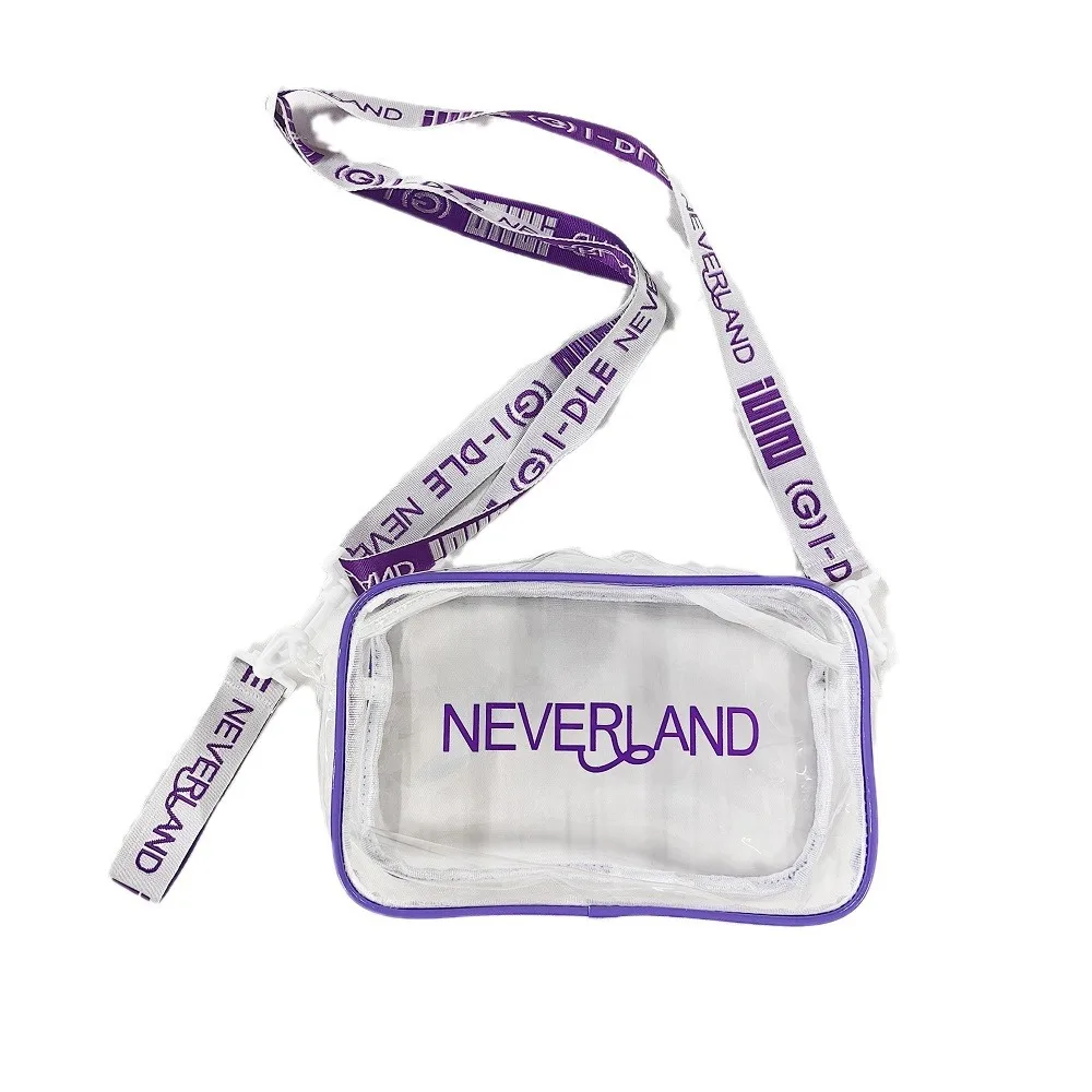 

KPOP (G)I-DLE Transparent PVC Shoulder Bag YUQI SoYeon MiYeon Concert Support Bag MINNIE ShuHua Cosmetic Bag Fans Collect Gifts