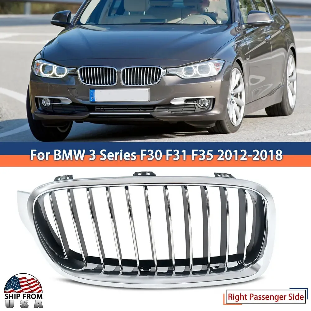 Factory Style Right Front Kidney Grille For BMW 3-Series F30 F31 F35 2012-2018