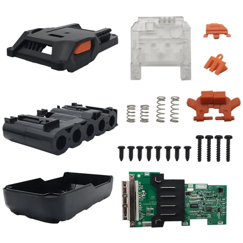 PHILE-5 Core 18650 Li- Battery Plastic Case Box For AEG RIDGID 18V R840083 CS0921 R84008 L1830R Charging PCB Protection Board