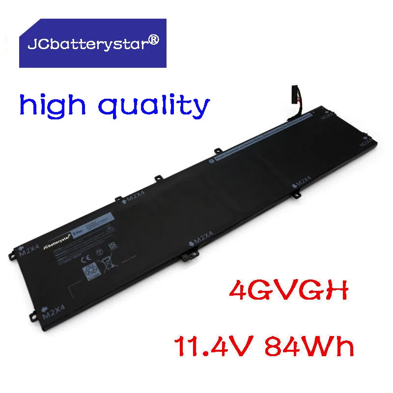 JC New Original 4GVGH Laptop Battery for DELL Precision 5510 XPS 15 9550 series 1P6KD T453X 11.4V 84WH