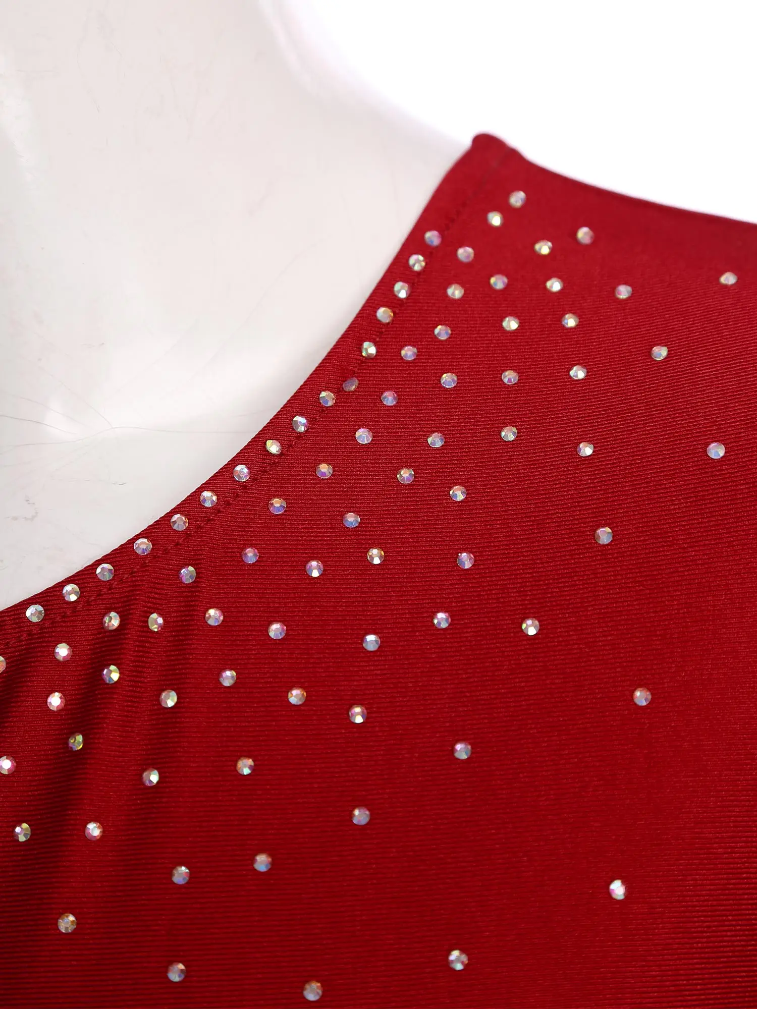 Mulheres patinação artística vestidos de dança ginástica brilhante strass collant malha saia ballet dança vestido para competição desempenho
