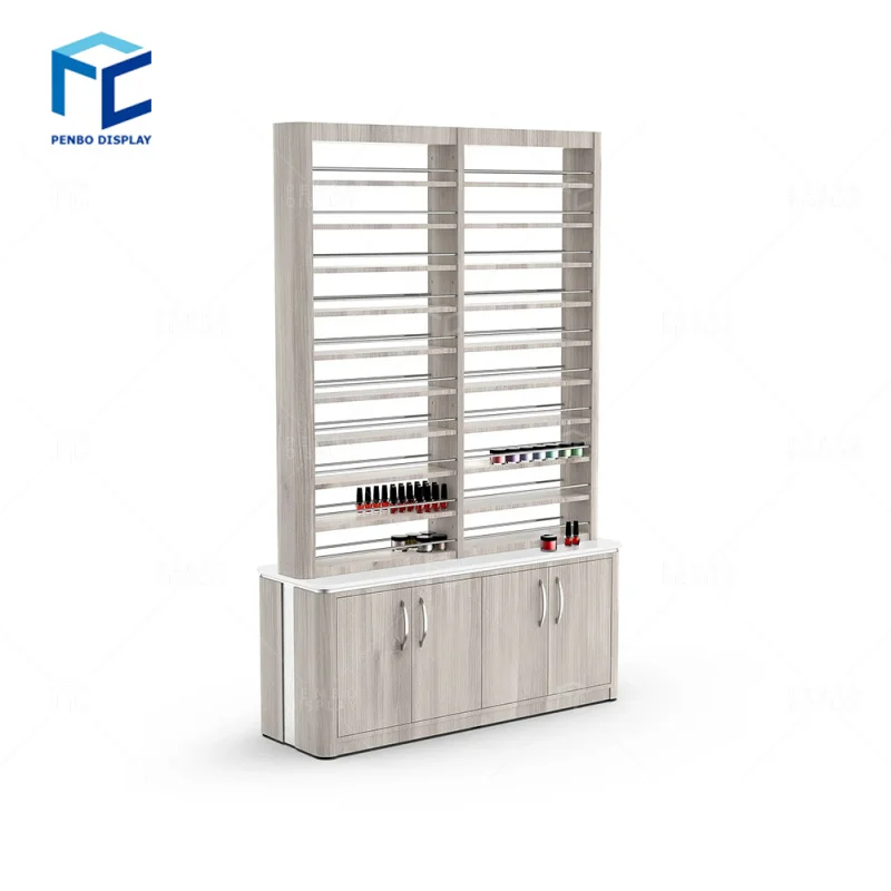 2025customized.Retail Cosmetics Display Showcase And Makeup Store Shelving With Led Lights Beauty Salon Products Display Cabinet