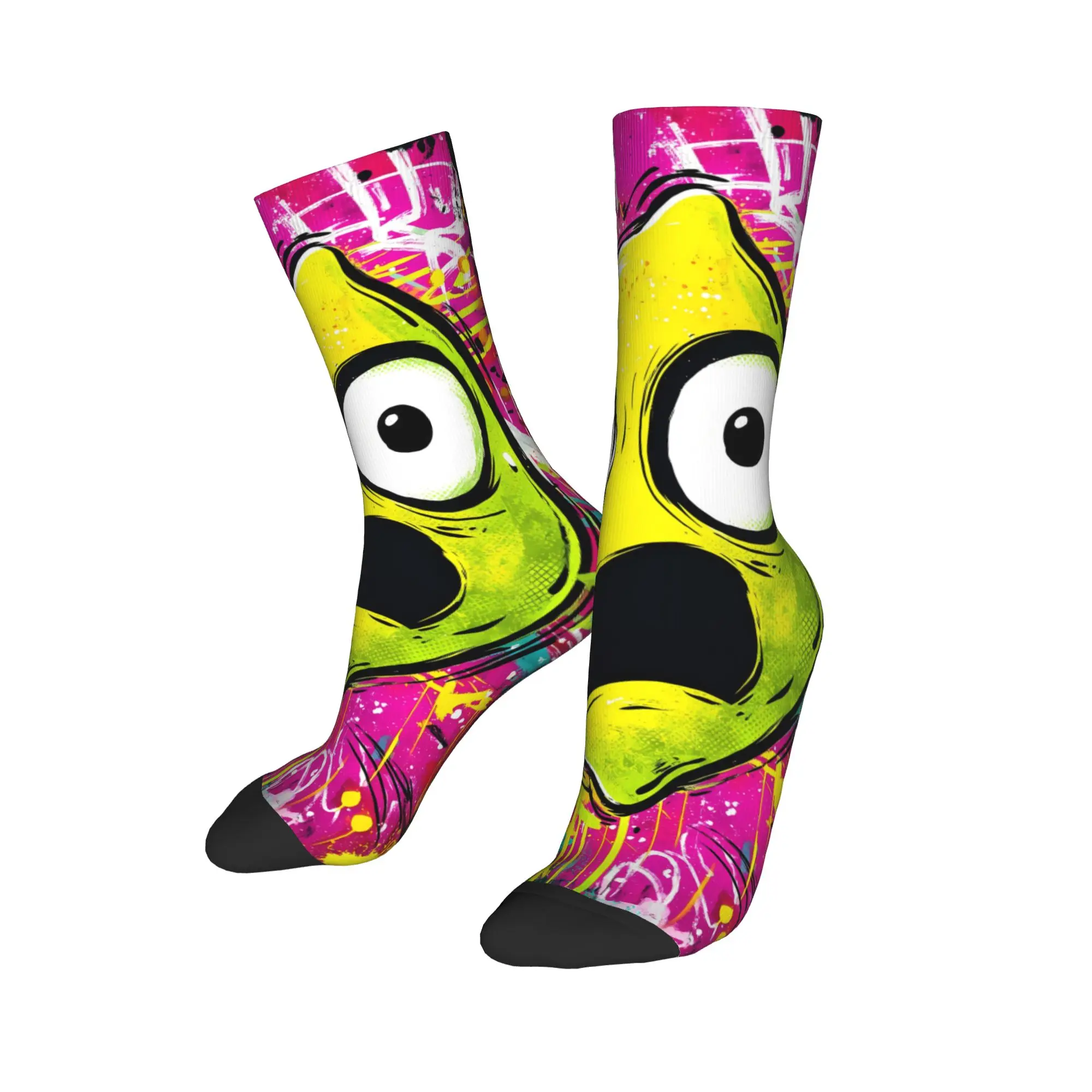Shocked Lemon Socks  Anti-Slip Stockings Unisex Men Breathable Skateboard Socks Autumn Elegant Design Socks