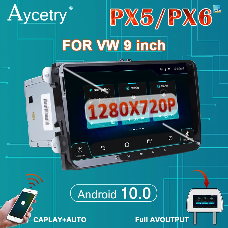 Carplay Car radio 2din android For Volkswagen VW Passat CC B7 Golf MK6 A6 Polo MK5 Jetta A5 T5 Transporter Touran Tiguan Magotan