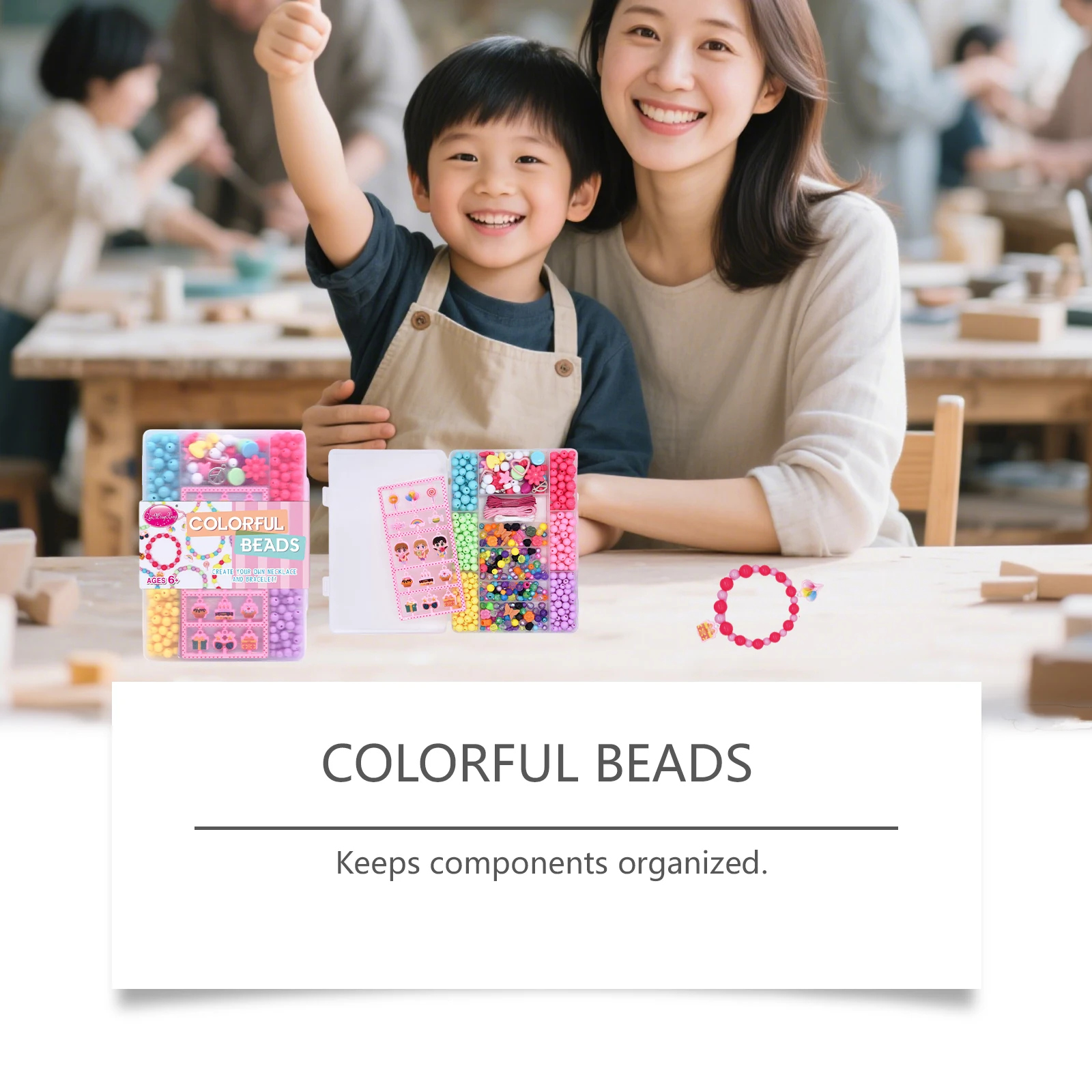 مجموعة خرز ملونة للأطفال لصنع  - مراجعة Jewelry Making Kit For Kids وسعره