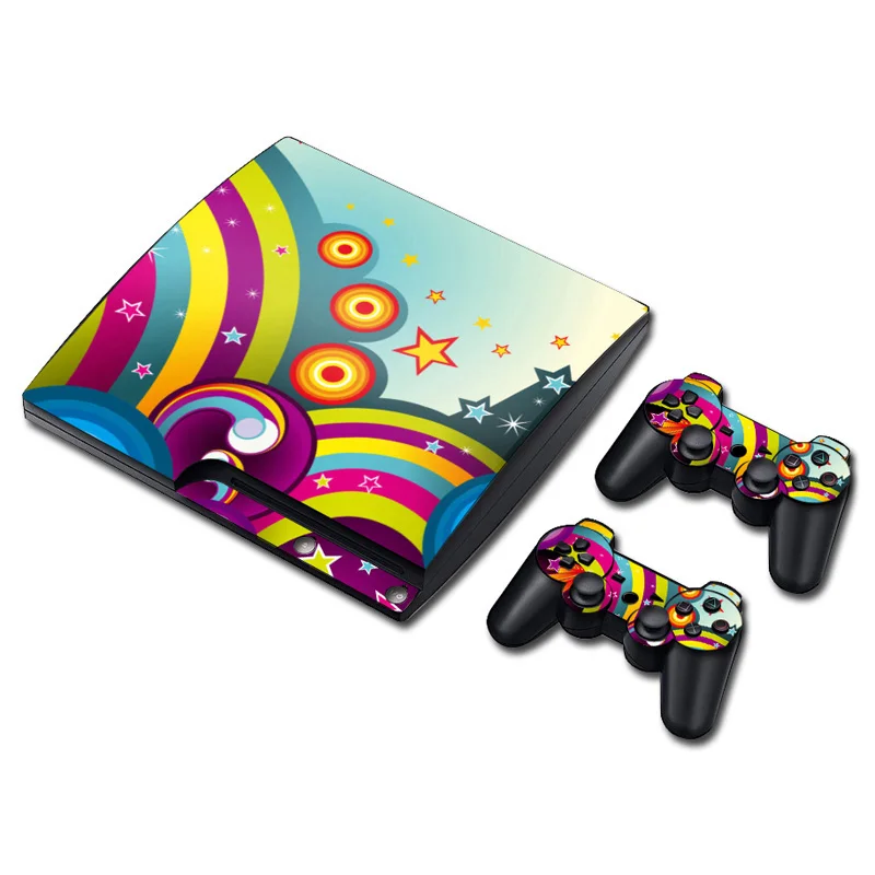 Виниловая наклейка-протектор для PS3 Slim и 2, наклейка на кожу для контроллера