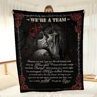 

Soft flannel blanket, suitable for home, office, camping. An excellent choice for Halloween, Thanksgiving and Christmas gifts.