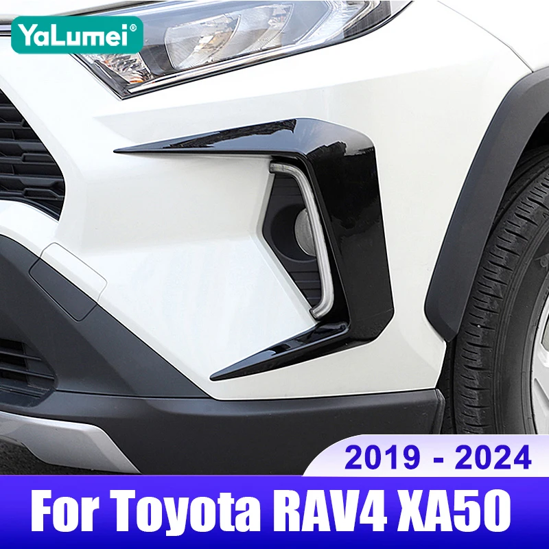 

Для Toyota RAV4 XA50 2019 2020 2021 2022 2023 2024 RAV 4 гибридная Автомобильная передняя противотуманная фара Накладка для бровей спойлер ветровой нож аксессуары