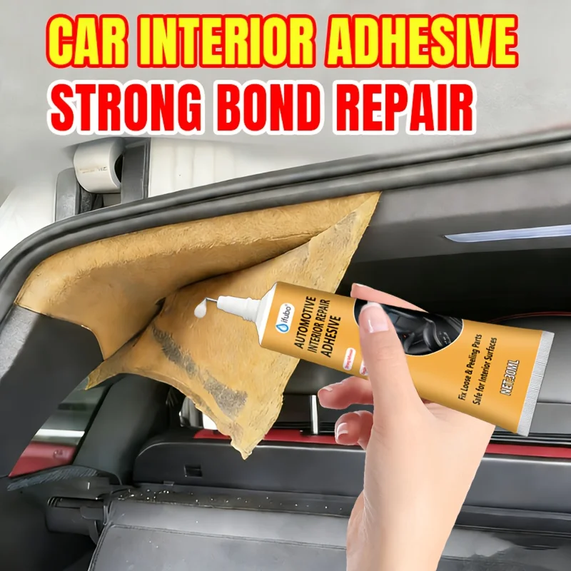 Auto Interior Liquid Adhesive Heat Resistant Instant Bond Car Roof Dashboard Door Panel Armrest Bumper Fix No Disassembly Needed