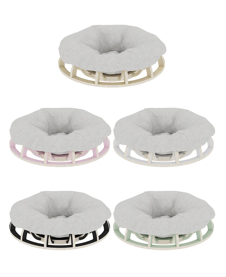 

Factory Custom Luxury Pet Wooden Cute Bed Small Dog Cat Beds Hanging 4 Season Comfortable Warm Cats Soild Beds