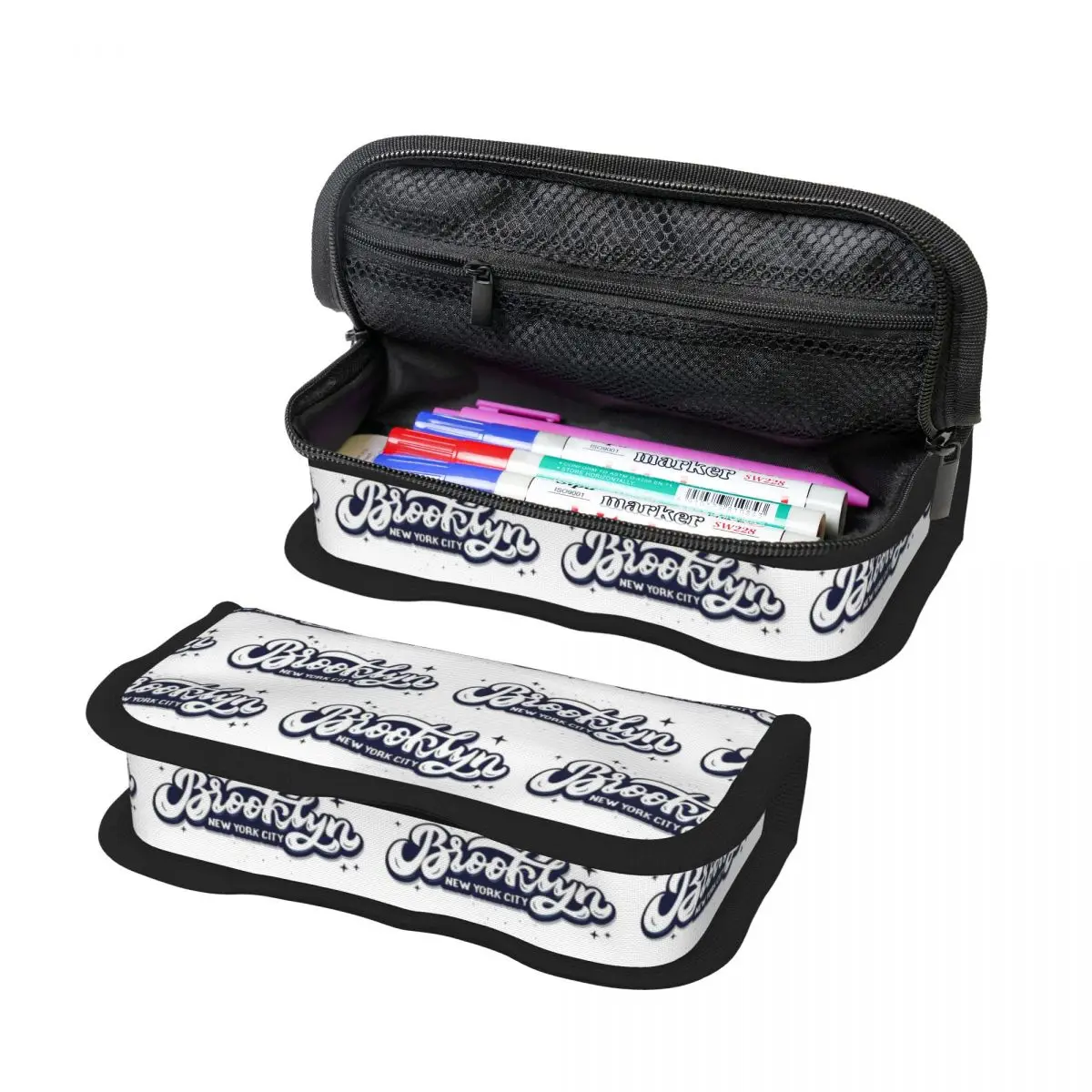 

Brooklyn New York Pencil Case for Kids School Pen Box Pencil Bag Stationery Supplies Pen Holder Bag