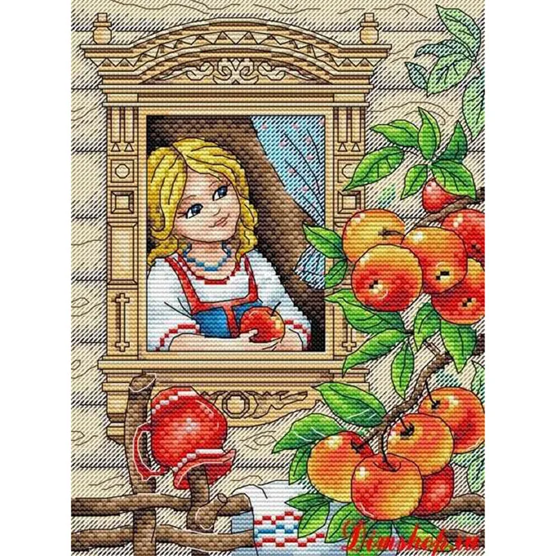 

634Home Fun Cross Stitch Kit Package Greeting Needlework Counted Kits New Style Joy Sunday Kits Embroidery