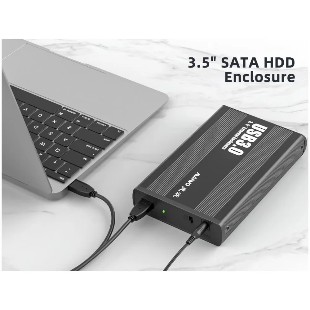 MAIWO SATA Hard Drive Enclosure Case USB 3.0 SATA HDD Enclosure for 3.5 inch SATA HDD/SSD External Hard Drive Case for PC Laptop