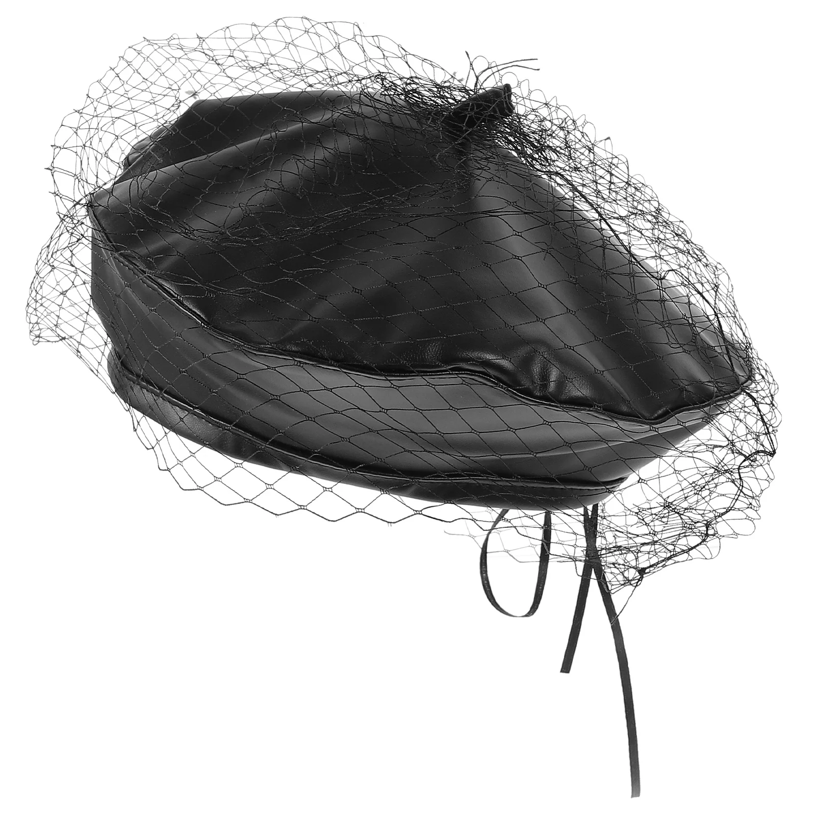 

Women Vintage Beret Hat Veil Elegant Retro Style Suitable for Party Wedding Outing French Beret Berets for Women