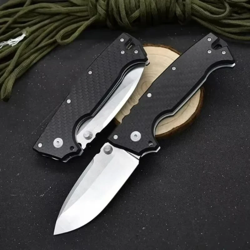 Colst AD10 AD-10 Pocket Folding Knife M390 Blade Carbon Fiber Handle Camping Hunting Tactical EDC Survival Tool Knives