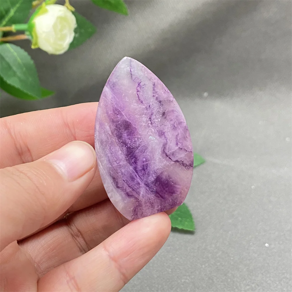 Natural Colorful Fluorite Crystal Ornaments Hand-Polished Healing Magic Torch Home Decorative Piece Crystal Healing Artwork