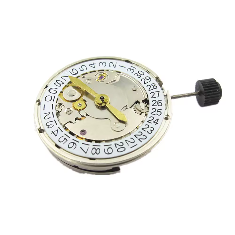 Movimento automatico dell'orologio Asia Shanghai 2824 data di movimento del calendario singolo a 3 'per il movimento meccanico dell'orologio 2824 sostituire