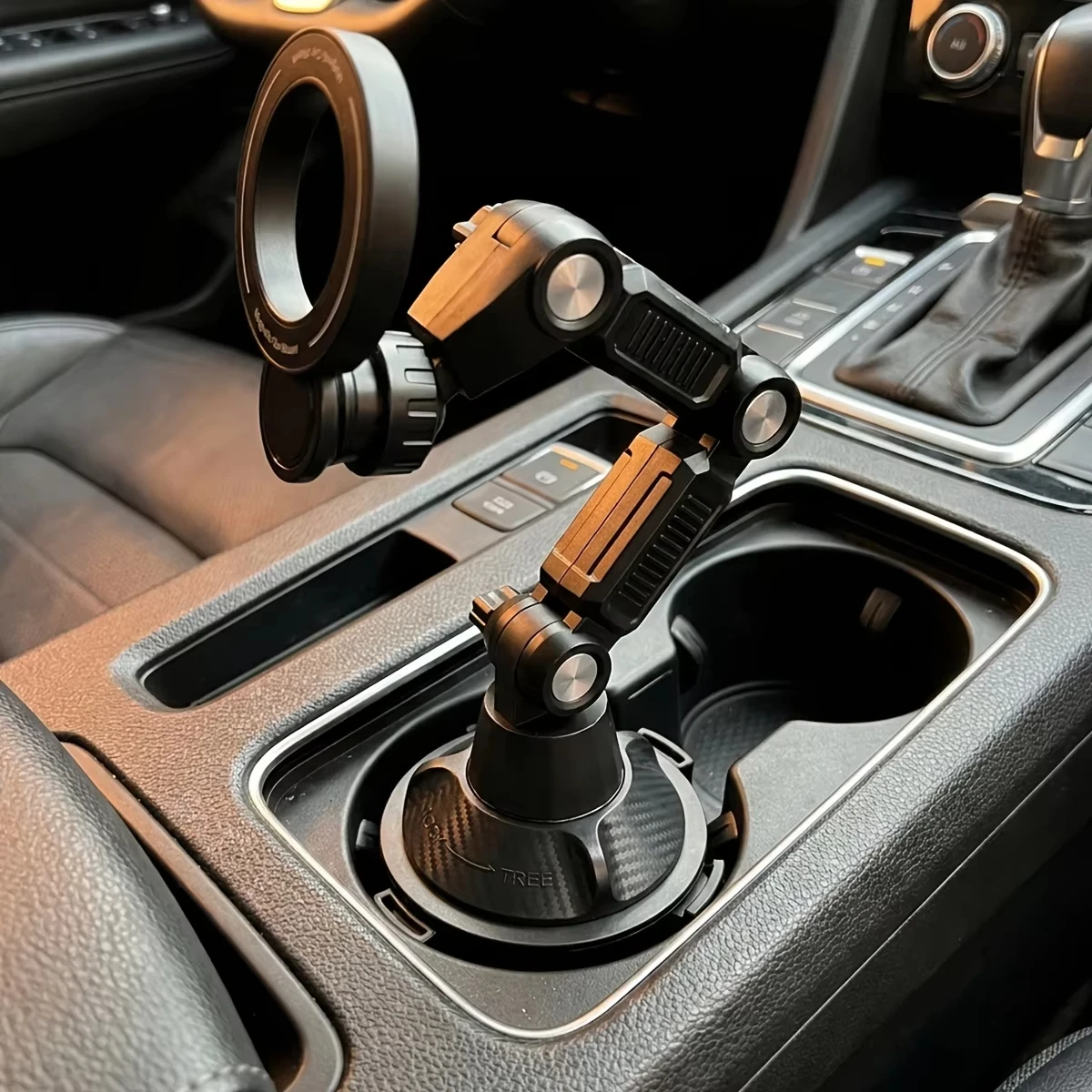 Image of Auto-Getränkehalter Magnetische Handyhalterung mit Superstarker Saugkraft für Stabile 360°-Drehung ° Drehbare mobile Halterung für das Auto