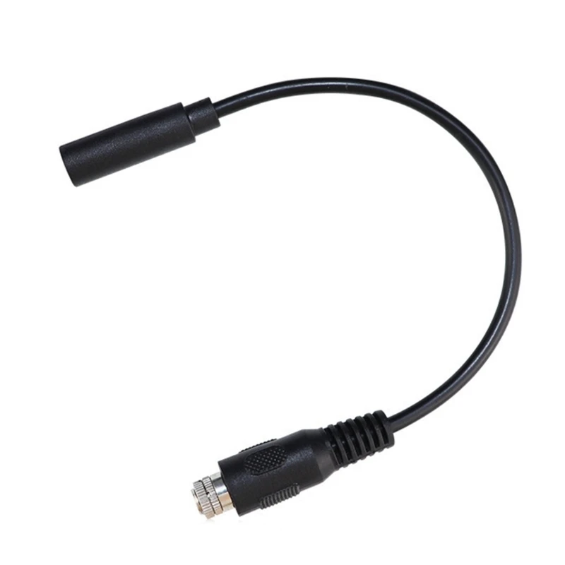 Studio 3.5mm Female to Female Stereo Adapters Cable Threaded Locking Mechanism Enhanceds Stability PVC Housing W8KE