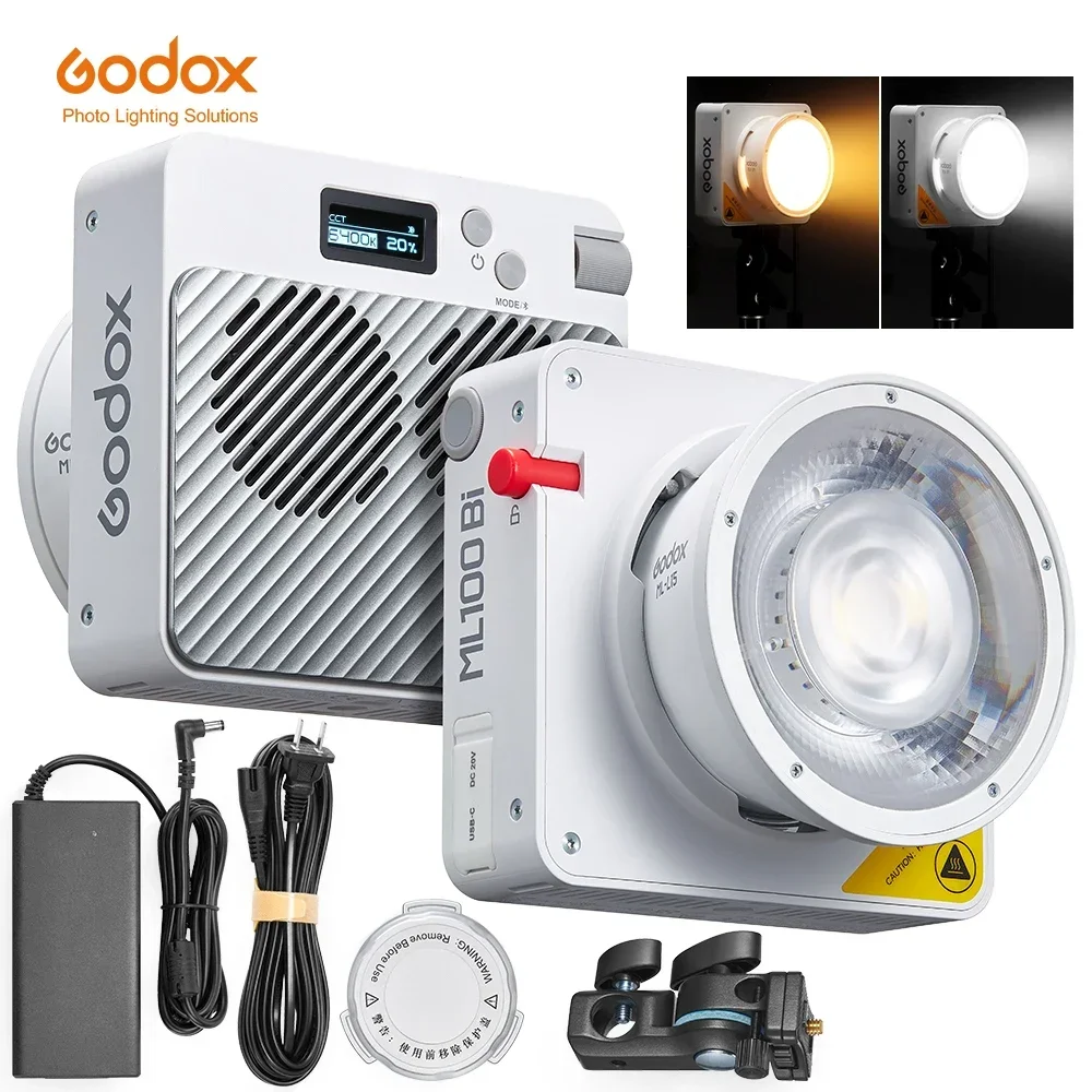 

ML100BI 120W Portable Bi-Color LED Photography Lamp Onboard & App Control for Video Recording & Live Streaming