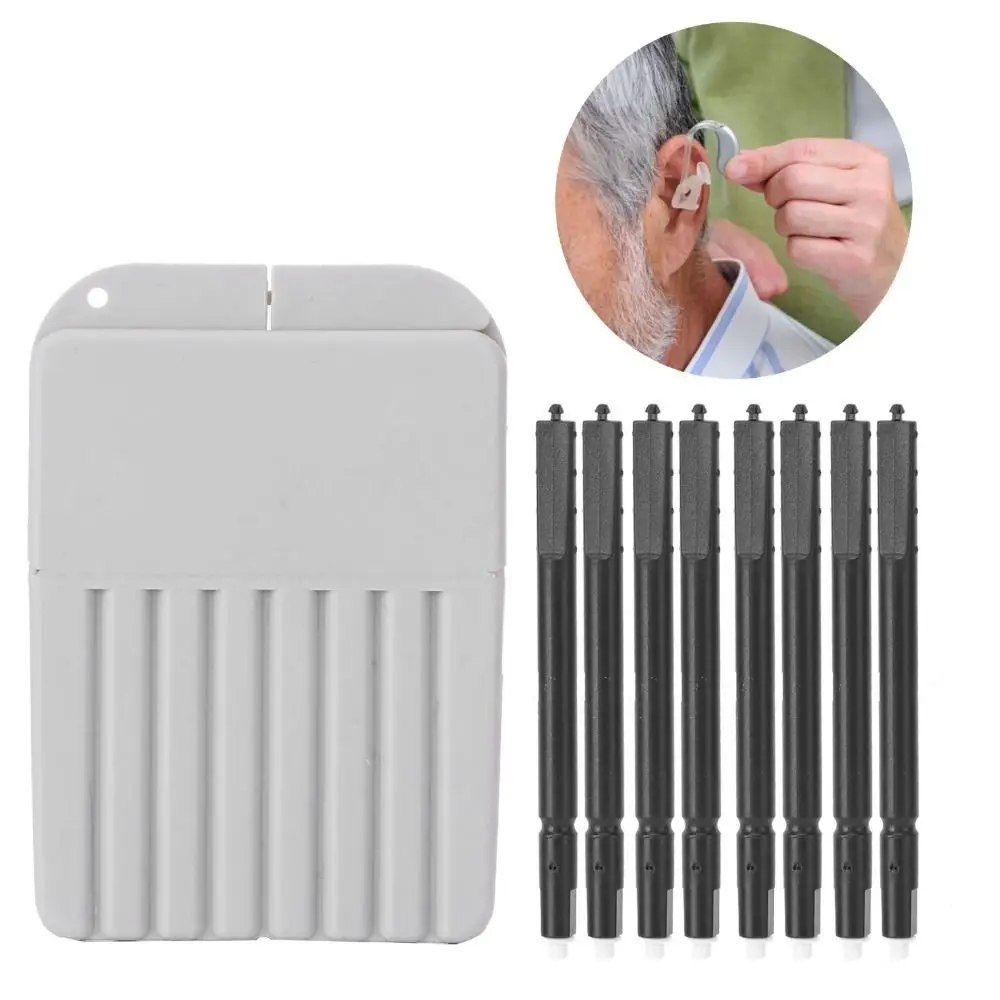 8Pcs/Box Convenient Plastic Hearing Aid Guard Anti-dust Moisture Proof Cerumen Cap Dustproof Screen RIC Ear Device