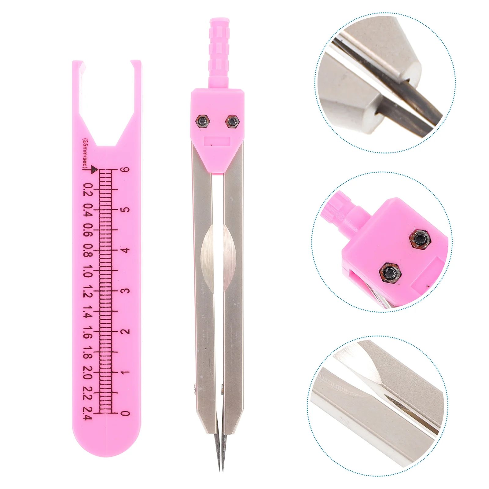 Compasses Electrocardiogram Divider for Nursing ECG Calipers Drafting Plastic Measuring