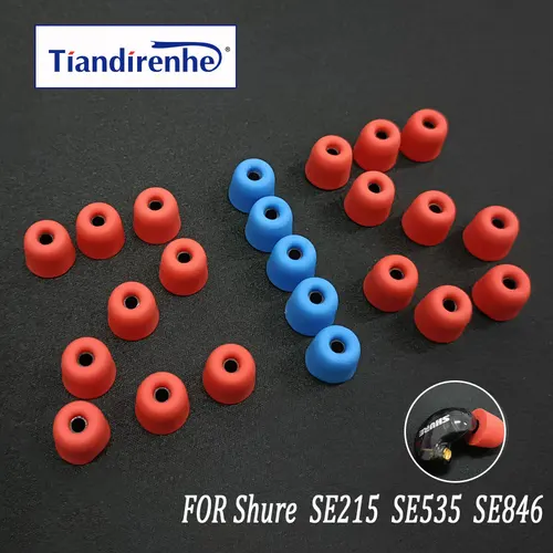 Almohadillas de espuma viscoelástica para los oídos, almohadillas de espuma para los auriculares, para Shure se112 SE215 SE846 SE535
