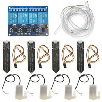 DC 5V 4-Way Automatic Irrigation System Self Watering DIY Kits Garden Greenhouse Flower Water Pump Smart Soil Moisture Sensor