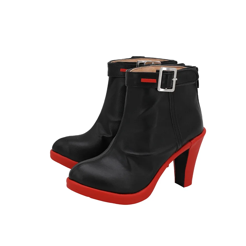 Arknights LEIZI Cosplay Boots Black High Heel Shoes Custom Made for Unisex (4)