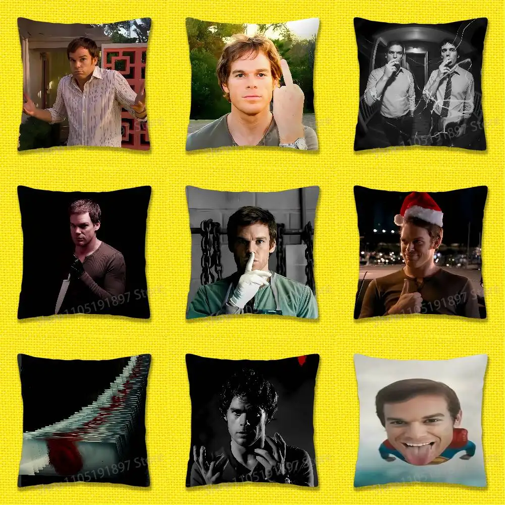 

D-Dexter M-Morgan Michael C Hall Throw Pillow Case For 45x45cm 40x40cm 30x30cm 50x50cm 55x55cm Square Home Pillowcase Case