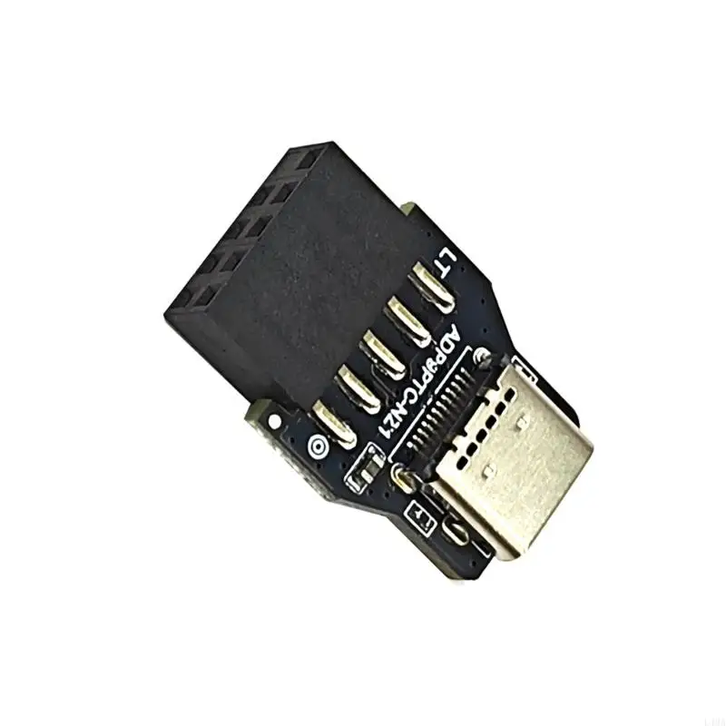 L4MA USBフロントパネルアダプターUSB 2.0 9PIN TO CYPTE CADAPTERヘッダーのコンピューター