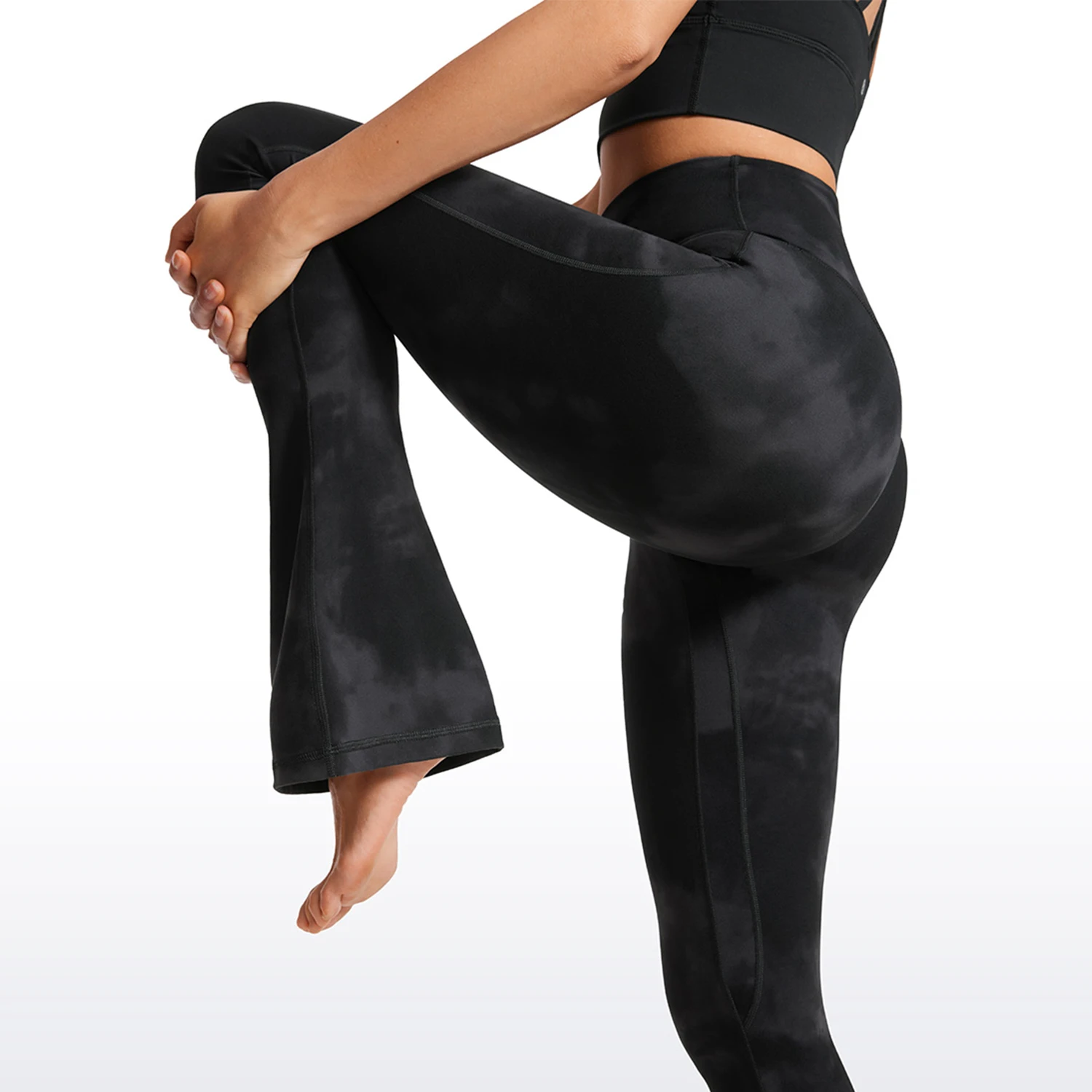 CRZ YOGA Butterluxe High Waist Mini Flared Leggings for Women 31.5\