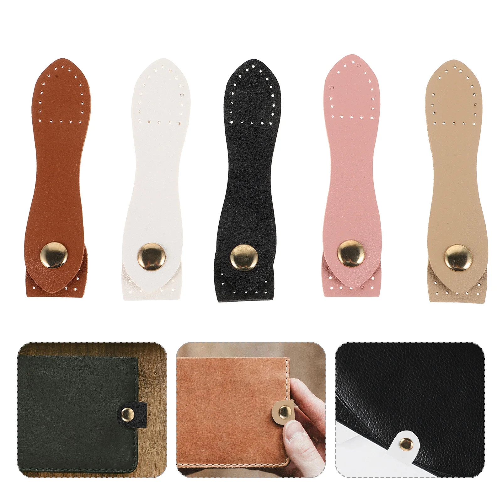

10pcs Wallet Buckles Lightweight Pu Snap Closure For Crossbody Tote Bag Strap Connector Sewing Craft Diy Supply Sturdy Snap