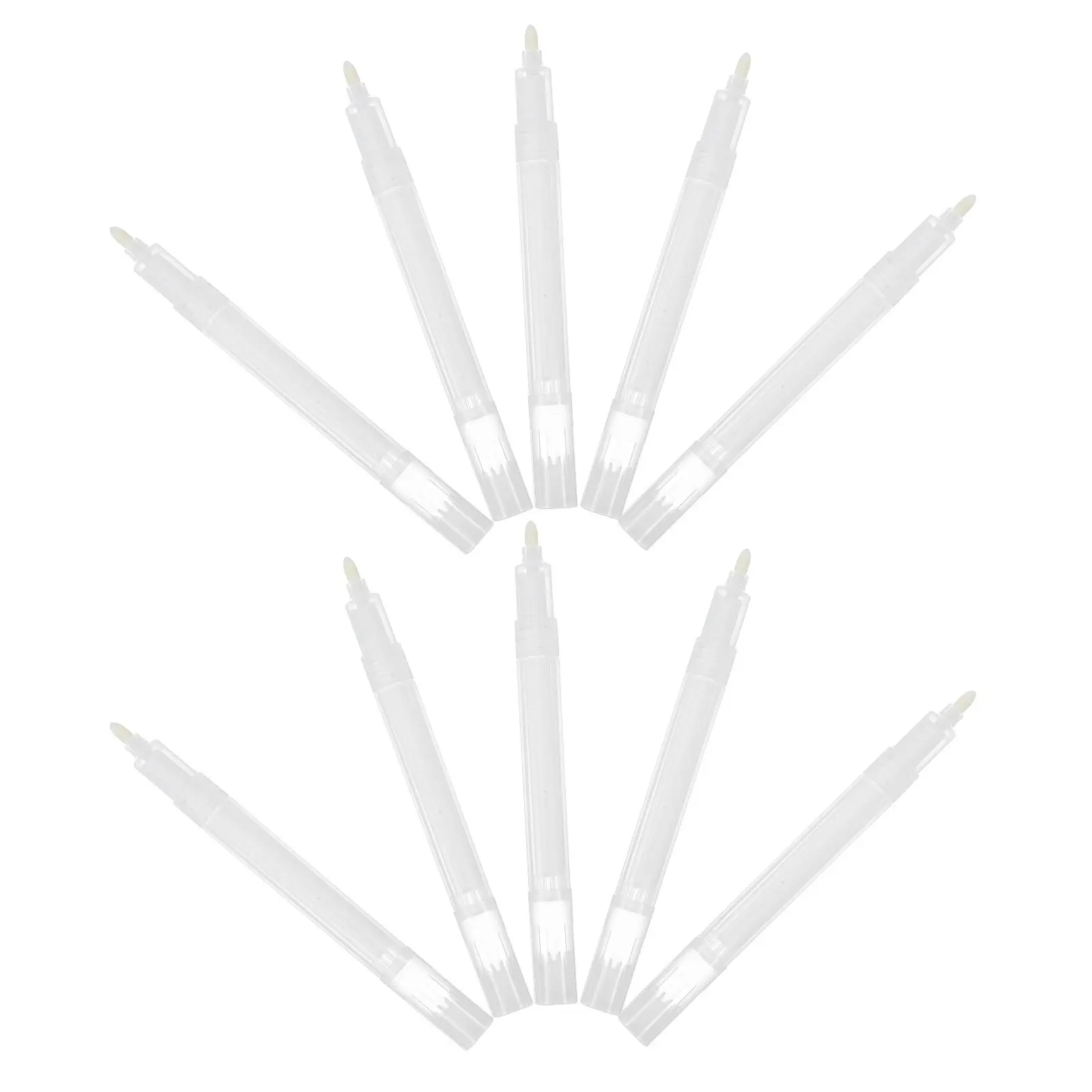 10Pcs Fillable Blank Paint Markers Reusable Acrylic Marker Shells for Fine Tip Oil Paint Ink Custom Graffiti Art Tools